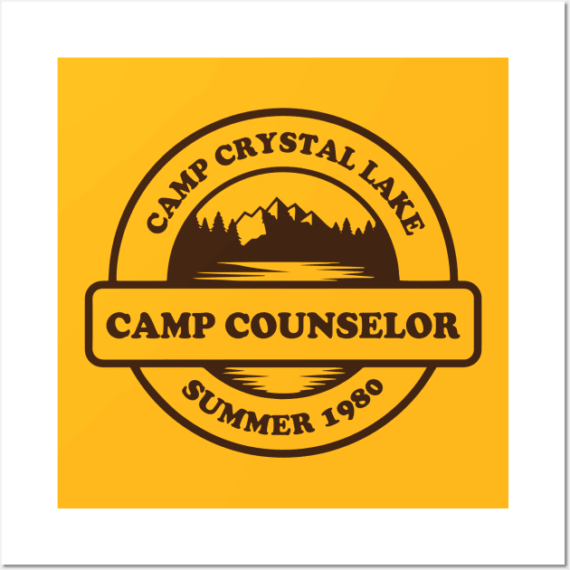 Camp Crystal Lake Counselor Wall Art by tvshirts